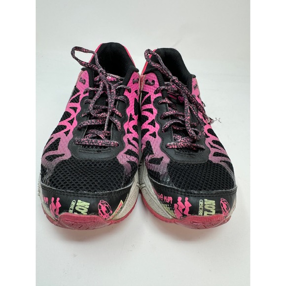 ASICS Gel Noosa Tri 9 C401Q Women's 8.5 Pink Neon and Black Running Shoe - Picture 5 of 7